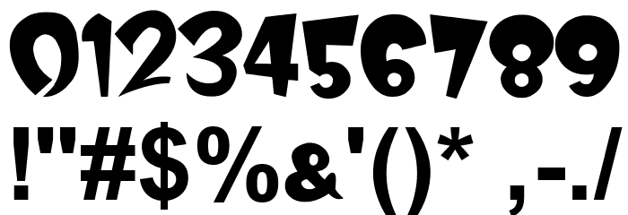 Jersey Devil Font OTHER CHARS