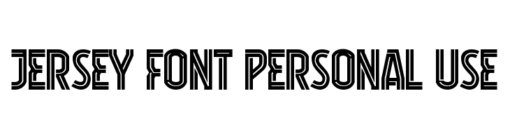 Jersey Font Personal Use  Frei Schriftart Herunterladen