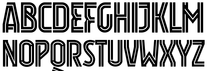 Jersey Font Personal Use फ़ॉन्ट अपरकेस