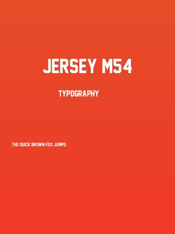 Jersey M54 Poster