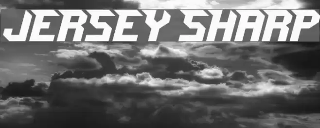 Jersey Sharp Font examples