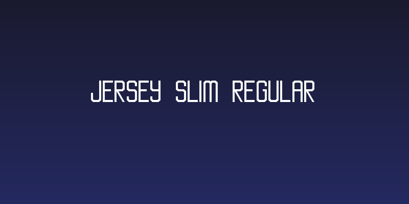 Jersey Slim Regular Social Header