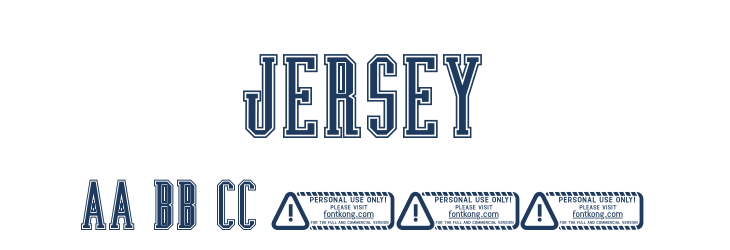 Jersey Font Preview
