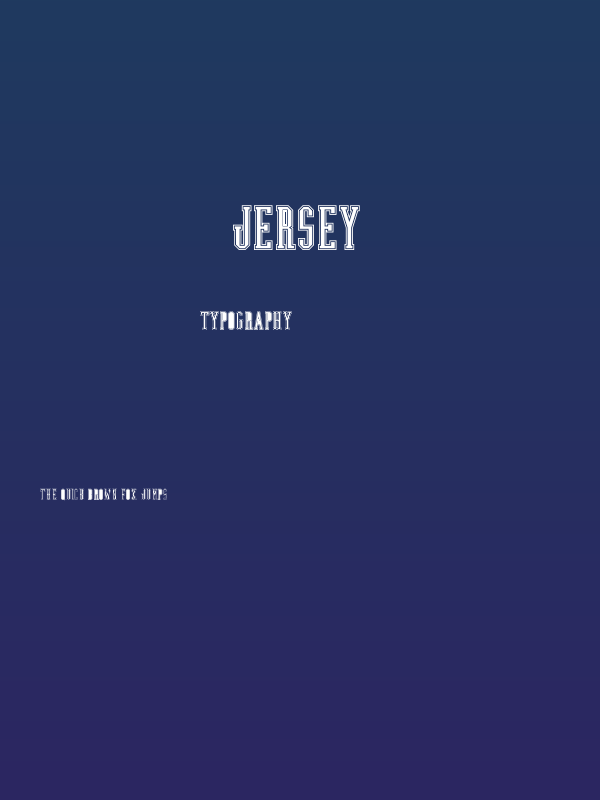 Jersey Poster
