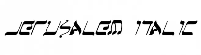 Jerusalem Italic  नि: शुल्क फ़ॉन्ट्स डाउनलोड