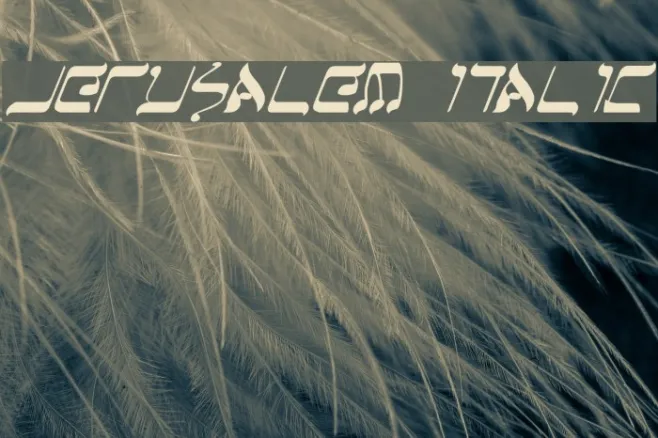 Jerusalem Italic Example 2