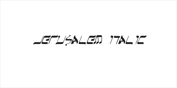 Jerusalem Italic Logo