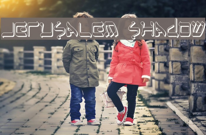 Jerusalem Shadow Font examples