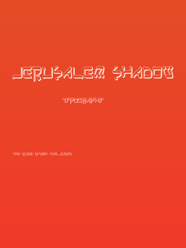 Jerusalem Shadow Poster