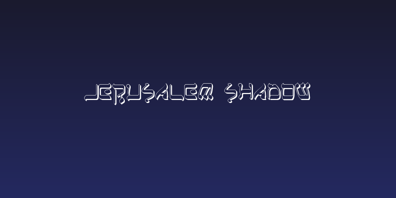 Jerusalem Shadow Social Header