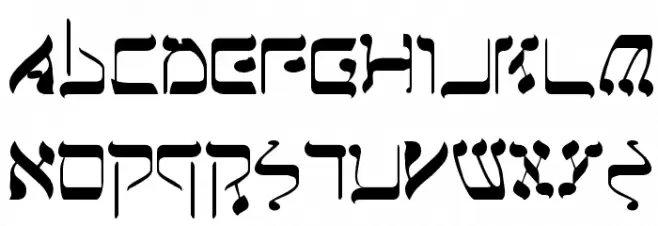 Jerusalem Шрифта ВЕРХНИЙ