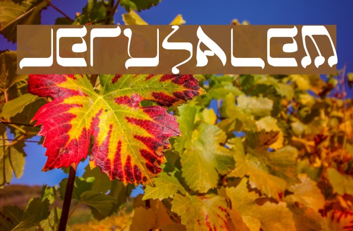 Jerusalem Font examples