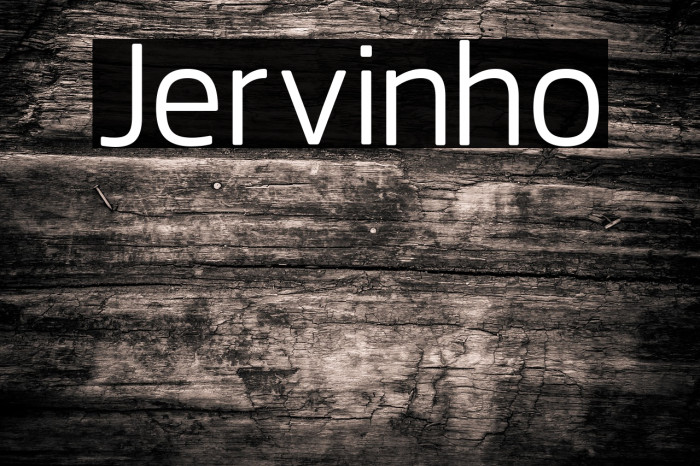 Jervinho Font examples