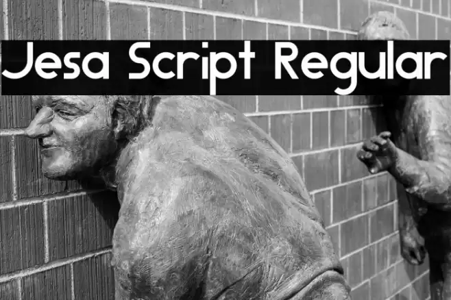 Jesa Script Regular Font examples