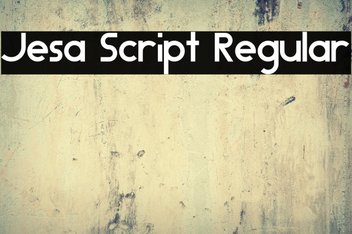 Jesa Script Regular Example 3