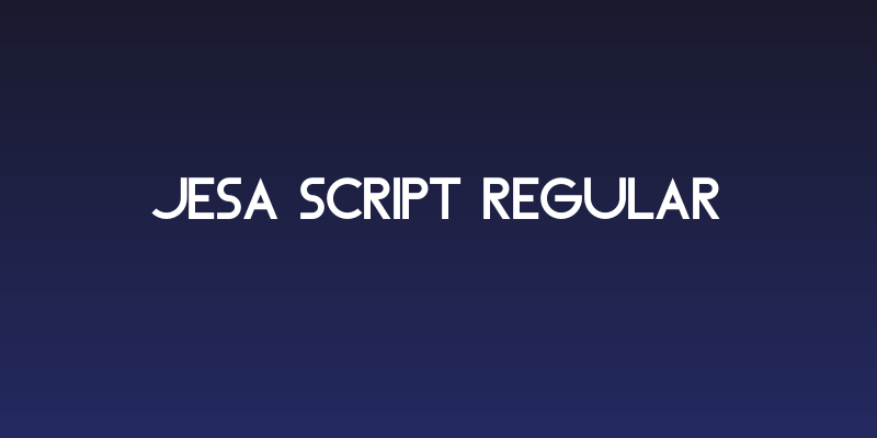 Jesa Script Regular Social Header
