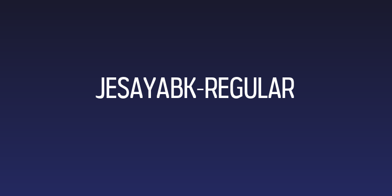 JesayaBk-Regular Social Header
