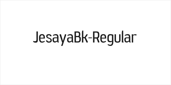JesayaBk-Regular Logo