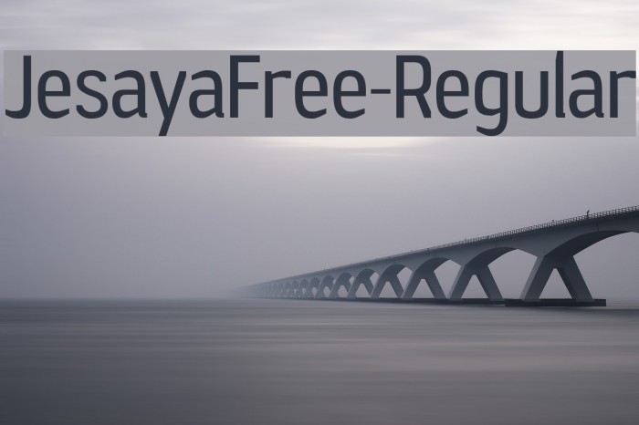 JesayaFree-Regular Font examples