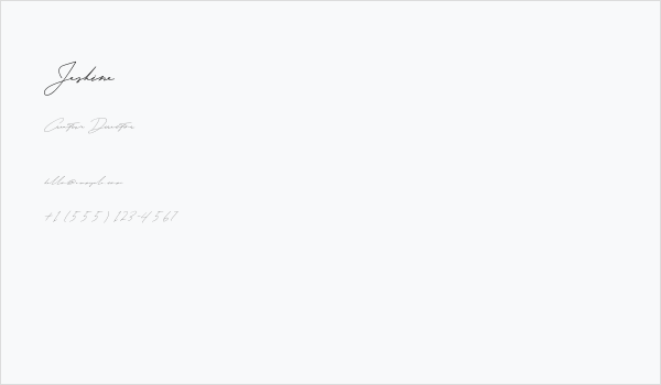 Jeshine Business Card