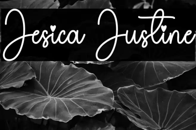 Jesica Justine Font examples