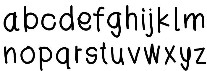 JessHand Font LOWERCASE