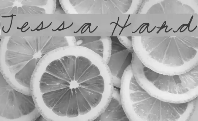 Jessa Hand Font examples