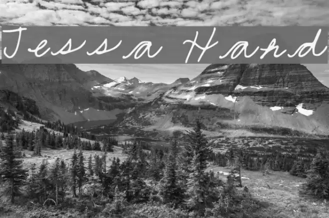 Jessa Hand Font examples