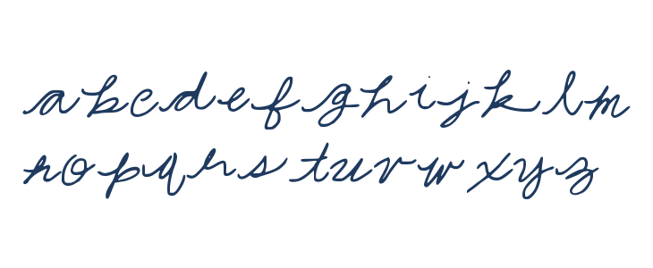 Jessa Hand Lowercase