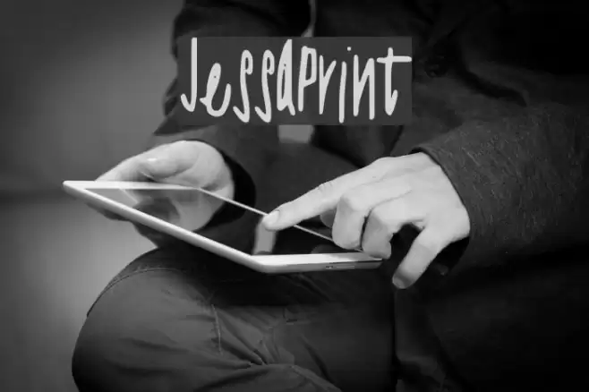 JessaPrint Font examples