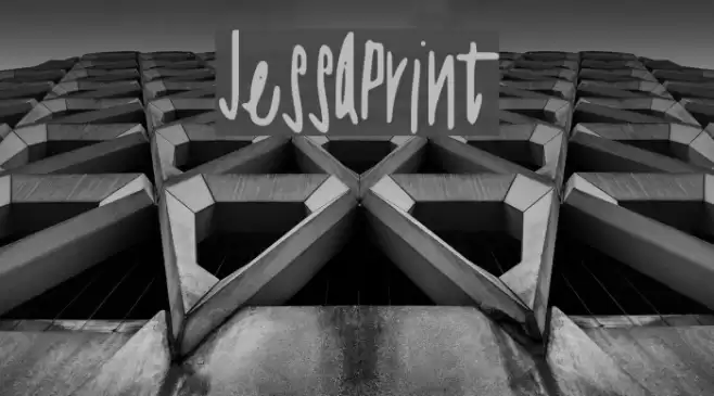 JessaPrint Font examples