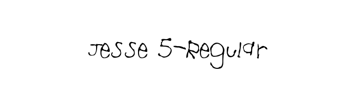 Jesse 5-Regular  les polices de caractères gratuit tlcharger