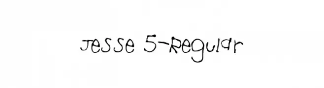 Jesse 5-Regular  لخطوط تنزيل