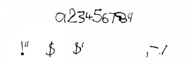 Jesse 5-Regular Font OTHER CHARS