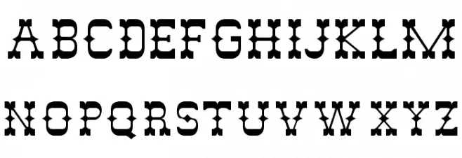 JesseJames Font UPPERCASE