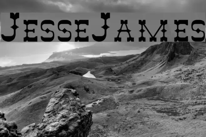 JesseJames Font examples