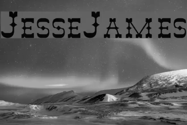 JesseJames Font examples
