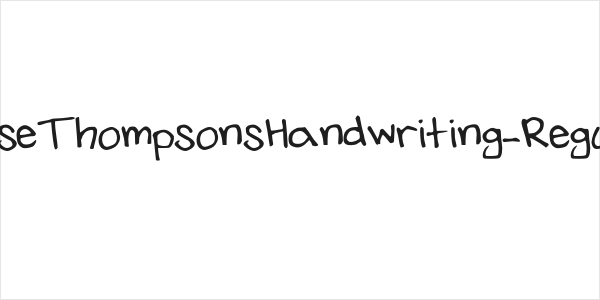 JesseThompsonsHandwriting-Regular Logo