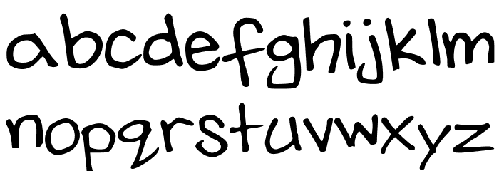 JesseThompsonsHandwriting-Regular फ़ॉन्ट लोअरकेस