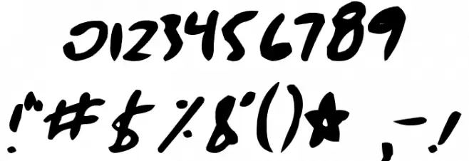 Jessescript Font OTHER CHARS