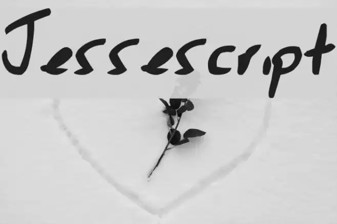 Jessescript Font examples