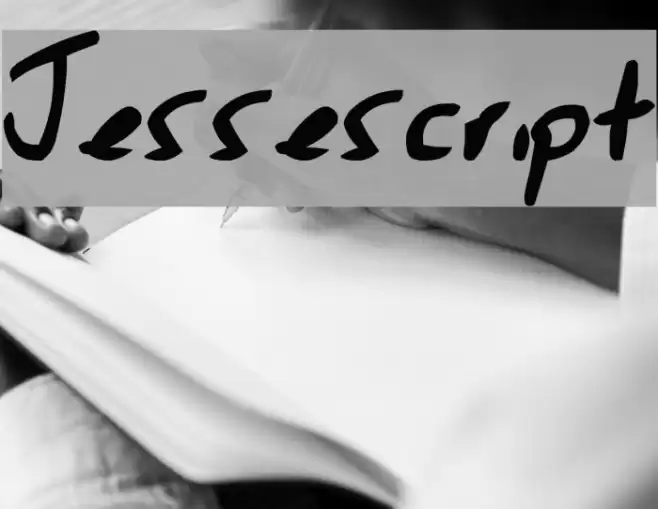 Jessescript Font examples