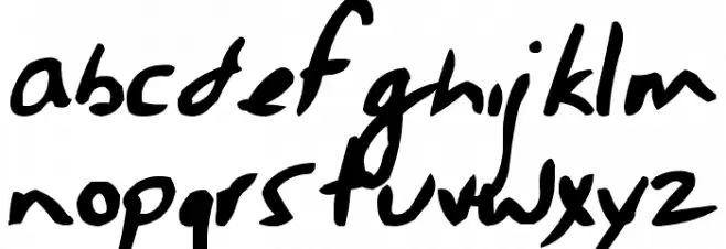 Jessescript Font Litere mici