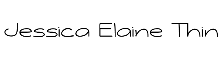 Jessica Elaine Thin  font caratteri gratis