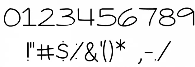 Jessica Elaine Thin Font OTHER CHARS