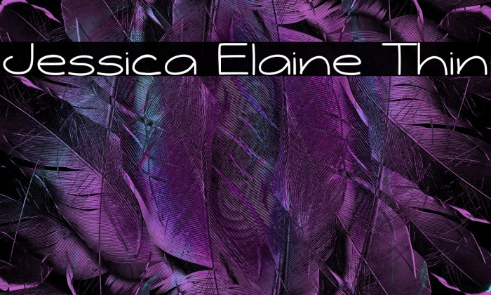 Jessica Elaine Thin Caratteri examples