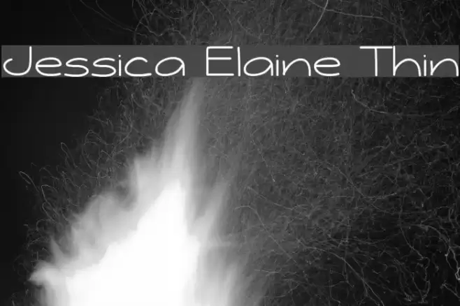 Jessica Elaine Thin Font examples