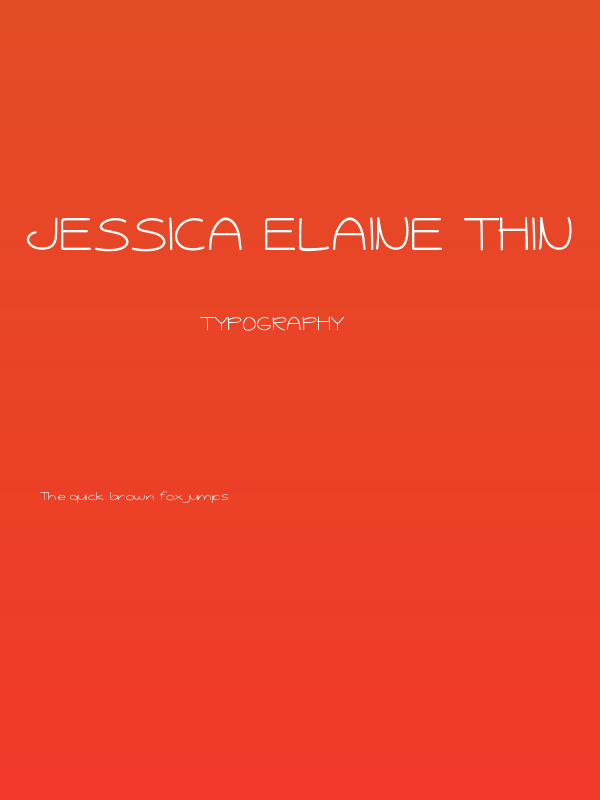 Jessica Elaine Thin Poster