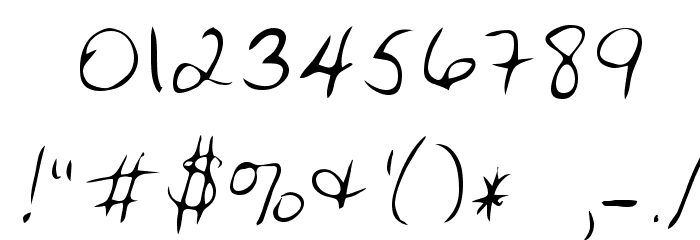 Jessica Regular Font OTHER CHARS