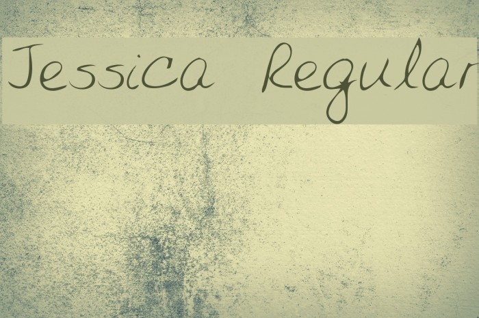 Jessica Regular Font examples